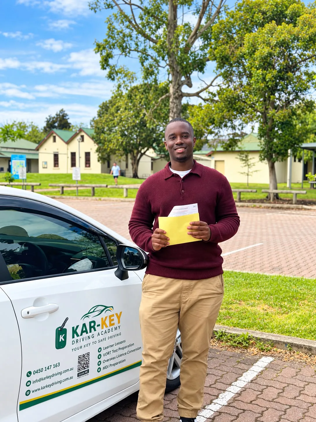 Kar-Key Driving Academy student who passed VORT for licence conversion on their second attempt